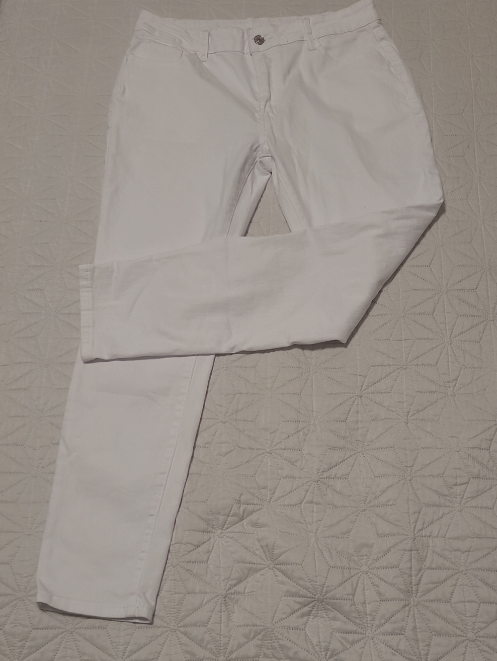 Crisp White Stretch Skinny Jeans